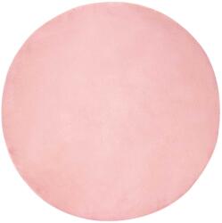 vidaXL Mű Nyúl Szőr Szőnyeg Olite Rózsaszín Ø 200 cm Poliészter 42021715 (42021715)