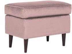 Signal Ron bársony lábtartó, 60X40, antik rózsaszín