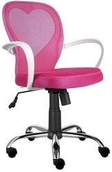 SIGNAL MEBLE Daisy forgószék, X60, fehér, rózsaszín - mindigbutor