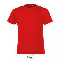 SOL'S Gyerek póló SOL'S SO01183 Sol'S Regent Fit Kids - Round neck T-Shirt -10A, Red