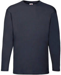 Fruit of the Loom Férfi póló Hosszú ujjú Fruit of the Loom Value Weight LS T - 2XL, Mély sötétkék (navy)