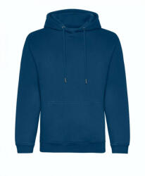 Just Hoods Uniszex kapucnis pulóver Just Hoods AWJH201 Organic Hoodie -M, Ink Blue