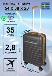  Kis kézipoggyász Cavalet PASADENA antracit