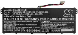 Cameron Sino Батерия за лаптоп ACER Aspire 5 A515-41G-18Z3, Nitro 5 AN515-41-F6VS, Swift 3 SF313-51-514S, AC14B7K, LiPO 15.28V 3250 mAh CAMERON SINO (CS-ACS351NB) - xtreme