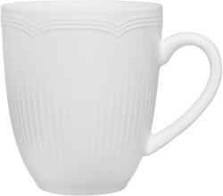 Maxwell & Williams White Basics Rococo csésze- és csészealj készlet, 240 ml, 4 darab (AX0692)