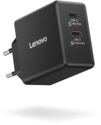 Lenovo Dual USB-C 65W GaN Charger, fekete (G0A6065BEU)