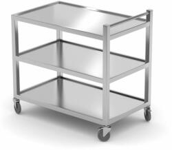  3 polcos szervízkocsi - hegesztett, HENDI, 800x500x(H)950mm (810224)