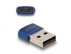 Delock Adaptor USB 2.0 de la USB Type-A male la USB Type-C female albastru