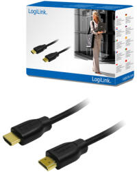 LogiLink Cablu HDMI 1.4, 2x HDMI masculin, negru, 5m