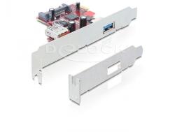 Delock PCI Express Card 1 x külső 1 x belső USB 3.0