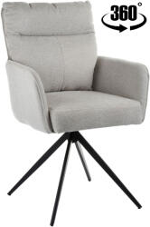  Bézs színű szövettel kárpitozott ELDO forgószék