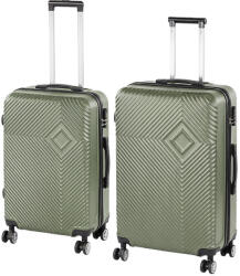 Leziter TraveLux Pro XI gurulós bőrönd szett olajzöld (LTRPBS-XI-OG) - geminiduo
