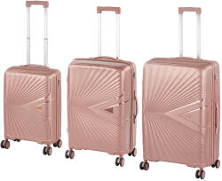 Leziter TraveLux Endure gurulós bőrönd szett rosegold (LTREBS-RG) - geminiduo