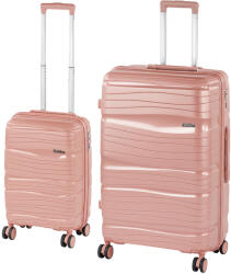 Leziter TraveLux Voyager VI gurulós bőrönd szett rosegold (LTRVBS-VI-RG) - geminiduo