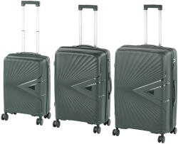 Leziter TraveLux Endure gurulós bőrönd szett sötétzöld (LTREBS-DG) - geminiduo