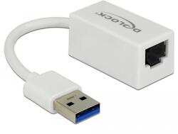 Delock Adapter SuperSpeed USB (USB 3.1 Gen 1) USB A-típusú csatlakozó Gigabit LAN 10/100/1000 Mbps
