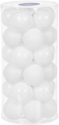 MagicHome MagicHome karácsonyi gömbök, 30 db, fehér, fényes, mix, karácsonyfára, 6 cm (TC2171335)