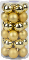 MagicHome MagicHome karácsonyi gömbök, 30 db, arany, mix, karácsonyfára, 6 cm (TC2171337)