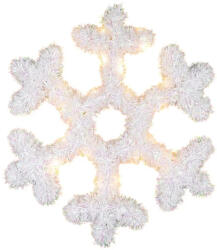 MagicHome MagicHome karácsonyi hópehely, 20 LED, melegfehér, 2x AA + időzítő, 43 cm (TC8091487)