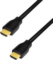 LogiLink HDMI-kábel, A/M-A/M, 4K/60 Hz, CCS, fekete, 1 m