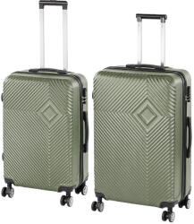 Leziter TraveLux Pro XI gurulós bőrönd szett olajzöld (LTRPBS-XI-OG) - homelux