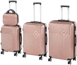 Leziter TraveLux Pro XXIV gurulós bőrönd szett rosegold (LTRPBS-XXIV-RG)