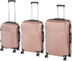 Leziter TraveLux Pro XXI gurulós bőrönd szett rosegold (LTRPBS-XXI-RG)