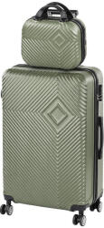 Leziter TraveLux Pro V gurulós bőrönd szett olajzöld (LTRPBS-V-OG)