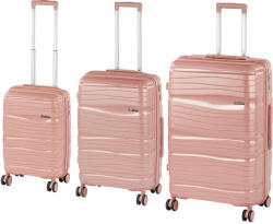 Leziter TraveLux Voyager XI gurulós bőrönd szett rosegold (LTRVBS-XI-RG) - homelux