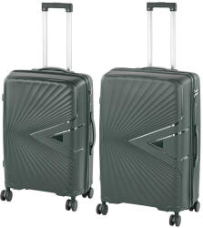 Leziter TraveLux Endure IV gurulós bőrönd szett sötétzöld (LTREBS-IV-DG) - homelux