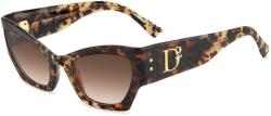 Dsquared2 Слънчеви очила DSquared2 Women's Cat Eye Round Sunglasses - Grey Havana Слънчеви очила