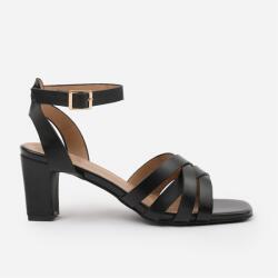 Wheres That From BlackPU Caity Wide-Fit Triple Link-Chain Detail Sa - Black