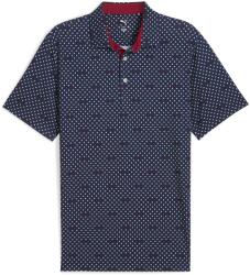PUMA Блуза с яка Puma Men's Burgh Polo Short Sleeve Performance Polo Shirt - D. Navy/Wht