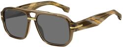 HUGO BOSS Слънчеви очила Boss Men's Rectangular Round Sunglasses - Brown Слънчеви очила