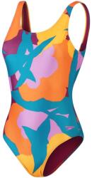 Speedo Дамски бански костюм Speedo Printed U-Back Swimsuit Womens - Green/Orange