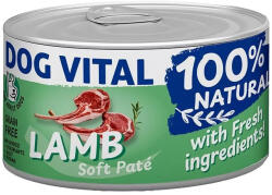 DOG VITAL 100% Natural Soft Paté Gabonamentes Konzerv Kutyáknak (Bárány) - 150 g