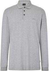 Boss Блуза с яка Boss Men's Pado 30 Long-Sleeve Polo Shirt - Silver