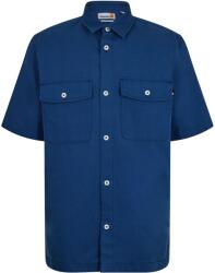 Timberland Риза с къс ръкав Timberland Men's Linen Utility Overshirt Cotton Short Sleeve Shirt - Dark Denim
