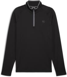 PUMA Блуза с яка Puma Men's Fleece Quarter Zip Long Sleeve Performance Polo Shirt - Puma Black