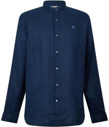 Timberland Риза с дълъг ръкав Timberland Men's Linen Korean Collar Long Sleeve Oxford Shirt - Dark Sapphire