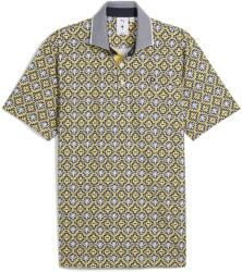 PUMA Блуза с яка Puma Men's Tile Short Sleeve Performance Polo Shirt - Red/Yellow