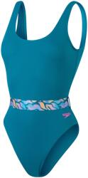Speedo Бански костюм Speedo Women's Belted Deep U-Back One Piece Swimsuit - Green