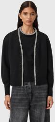 AllSaints gyapjú kardigán ODELL - fekete XS