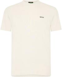 Boss Тениска Boss Mens BOSS GREEN T-Shirt with Logo Design Stretch Cotton - Open White