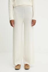 United Colors of Benetton gyapjú nadrág - bézs L - answear - 22 990 Ft