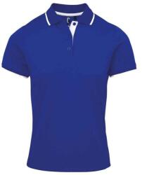 Premier Női Coolchecker kontrasztos póló póló M fehér|kék