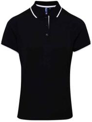 Premier Női Coolchecker kontrasztos póló póló M fehér|fekete|színes