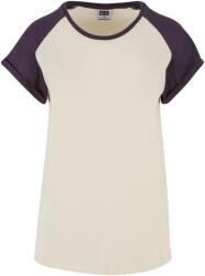 Urban Classics Női kontrasztos Raglan póló 2XL barna|lila