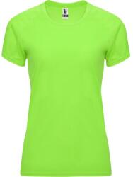 ROLY Női Bahrein rövid ujjú sportpóló M sárga|zöld