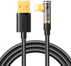  Derékszögű kábel USB-A / Lightning / 1, 2 m Joyroom S-UL012A6 (fekete)